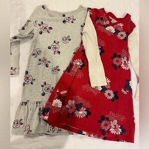 Tea Collection Girls' Patterned Long-sleeve Play Dresses - Size 6